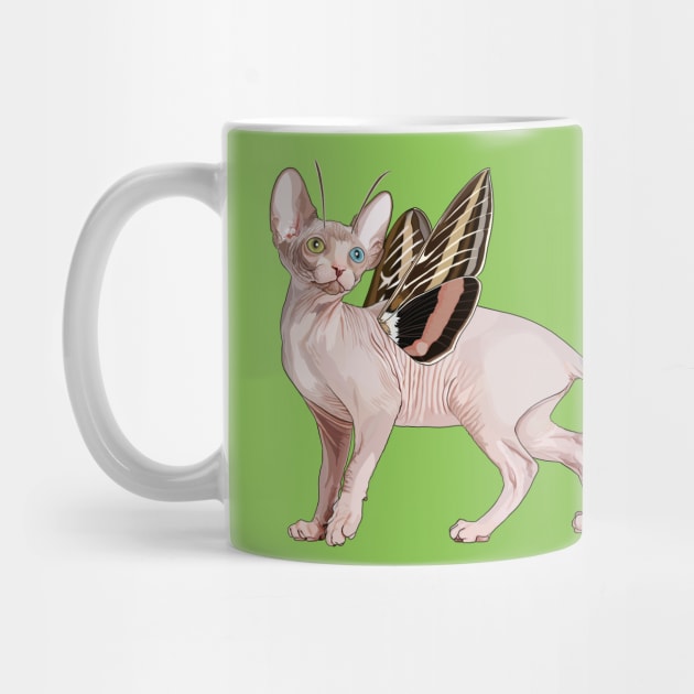 Sphynx Moth Flitter Kitty by CarleahUnique